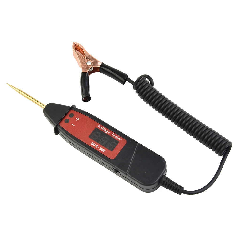 3-36V Car Electric Voltage Test Pen Power Tools LED Light Voltage Test Equipment Probe Detector Cable Battery Tester
3-36V Car Electric Voltage Test Pen Power Tools LED Light Voltage Test Equipment Probe Detector Cable Battery Tester
