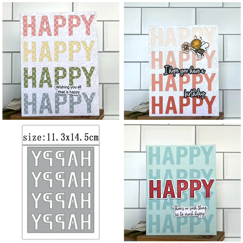 HAPPY English Letter Decoration Metal Lace Cutting Dies Template DIY Scrapbook Decoration Embossing Process Template Die Cutting
HAPPY English Letter Decoration Metal Lace Cutting Dies Template DIY Scrapbook Decoration Embossing Process Template Die Cutting
