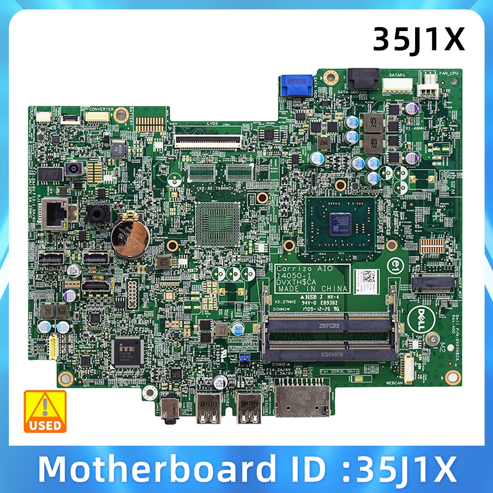 Used FOR DELL Inspiron 24 3455 AIO All-In-One Motherboard 35J1X 035J1X CN-035J1X 14050-1 DVXTH DDR3L Mainboard 100% Tested
Used FOR DELL Inspiron 24 3455 AIO All-In-One Motherboard 35J1X 035J1X CN-035J1X 14050-1 DVXTH DDR3L Mainboard 100% Tested