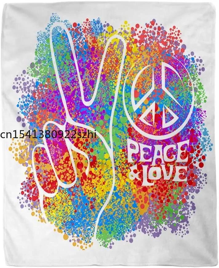 Flannel Throw Blanket Hippie Symbols Two Fingers As Sign of Victory Pacific Home Decorative Warm Cozy Soft Blanket for Couch
Flannel Throw Blanket Hippie Symbols Two Fingers As Sign of Victory Pacific Home Decorative Warm Cozy Soft Blanket for Couch