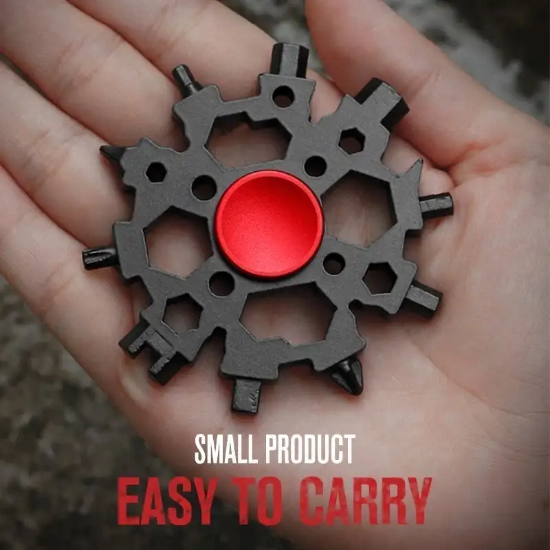 23 In 1 Fingertip Gyro Snowflake Wrench Multifunction Screwdriver Pocket Keychain Spanner Outdoor Camp Survive Tool Dropshipping
23 In 1 Fingertip Gyro Snowflake Wrench Multifunction Screwdriver Pocket Keychain Spanner Outdoor Camp Survive Tool Dropshipping