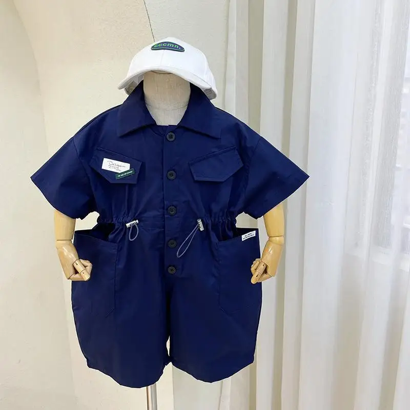 Boys summer clothes baby foreign style children Korean style comfortable children's thin tooling summer one-piece suit
Boys summer clothes baby foreign style children Korean style comfortable children's thin tooling summer one-piece suit