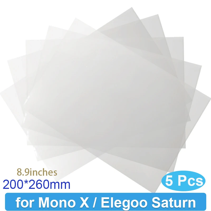 Пленка FEP для ANYCUBIC Photon Mono X, запчасти для 3D-принтера Elegoo Saturn, выпуск 0,15 ММ, пленки 8,9 дюйма, УФ-смола, 5 шт.
Пленка FEP для ANYCUBIC Photon Mono X, запчасти для 3D-принтера Elegoo Saturn, выпуск 0,15 ММ, пленки 8,9 дюйма, УФ-смола, 5 шт.