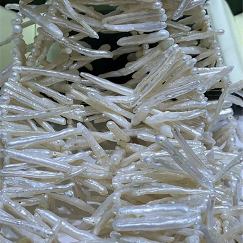 Bamboo stick baroque pearl necklace pearl freshwater pearl semi-finished toothpicks pearl
Bamboo stick baroque pearl necklace pearl freshwater pearl semi-finished toothpicks pearl
