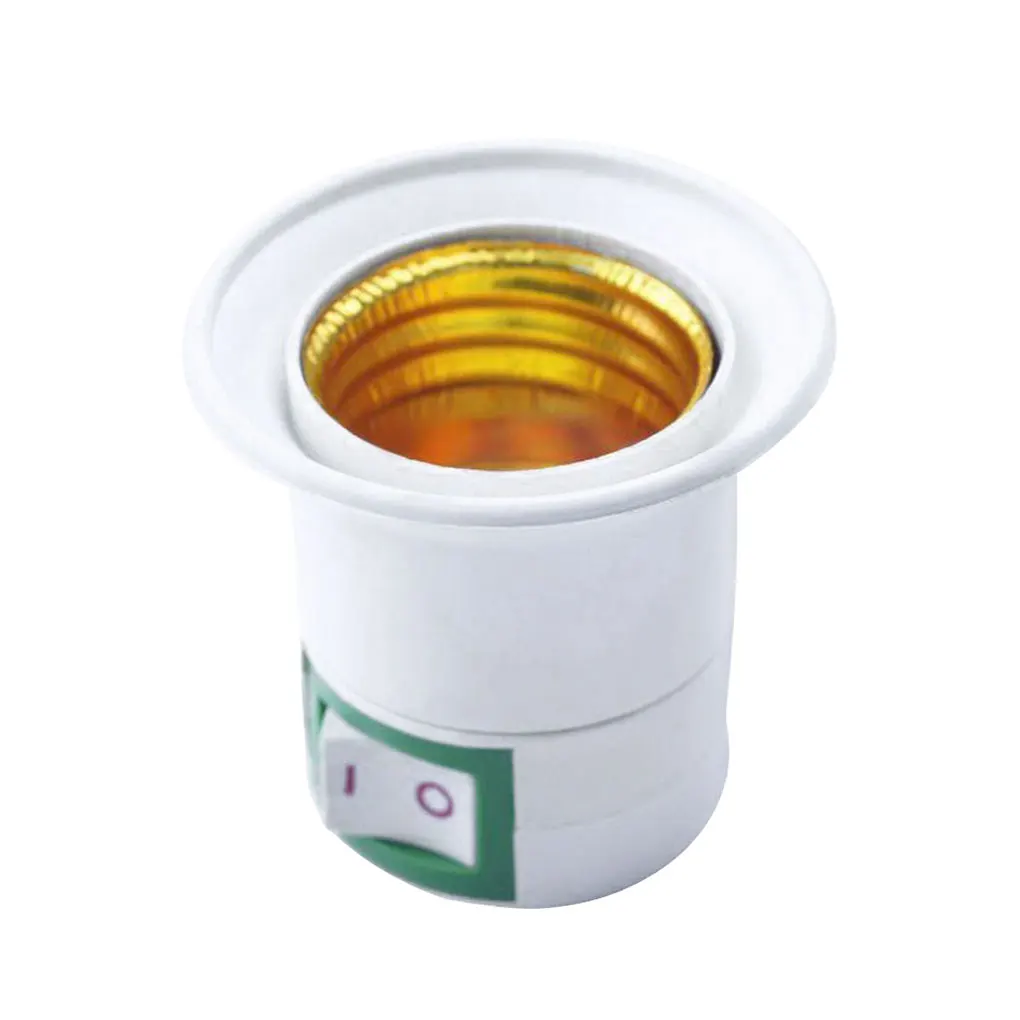 E27 Bulb Base Eco-friendly Bulb Base LED Threaded Bulb Adapter Flame-retardant ABS Replacement Lamp Holder with Switch US Plug
E27 Bulb Base Eco-friendly Bulb Base LED Threaded Bulb Adapter Flame-retardant ABS Replacement Lamp Holder with Switch US Plug