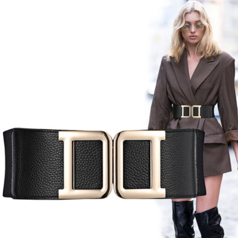 Wide Elastic Designer Belts For Women High Quality Luxury Brand Female Waist Big Stretch Cummerbunds Plus Size Dress Waistband
Wide Elastic Designer Belts For Women High Quality Luxury Brand Female Waist Big Stretch Cummerbunds Plus Size Dress Waistband