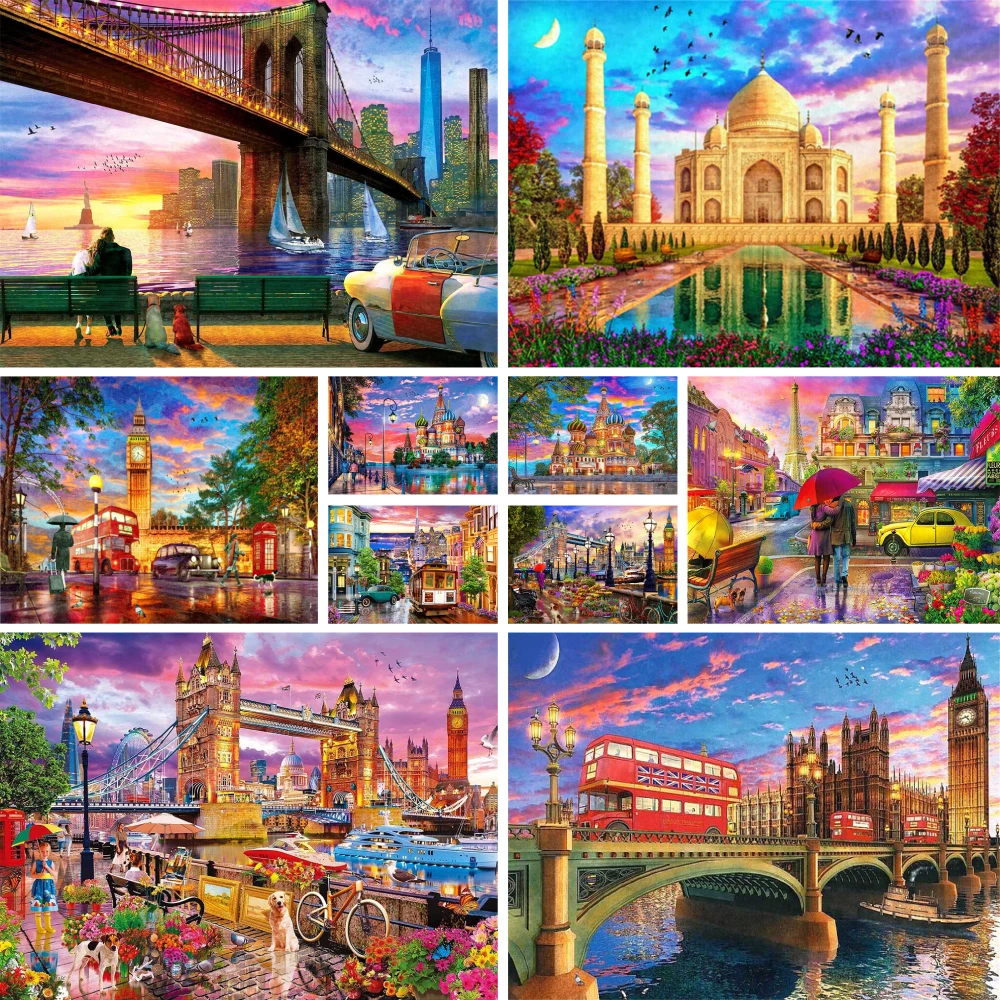 Landscape Famous Building DIY Painting By Numbers Set Acrylic Paints 50*70 Painting On Canvas Home Decor For Children Wholesale
Landscape Famous Building DIY Painting By Numbers Set Acrylic Paints 50*70 Painting On Canvas Home Decor For Children Wholesale