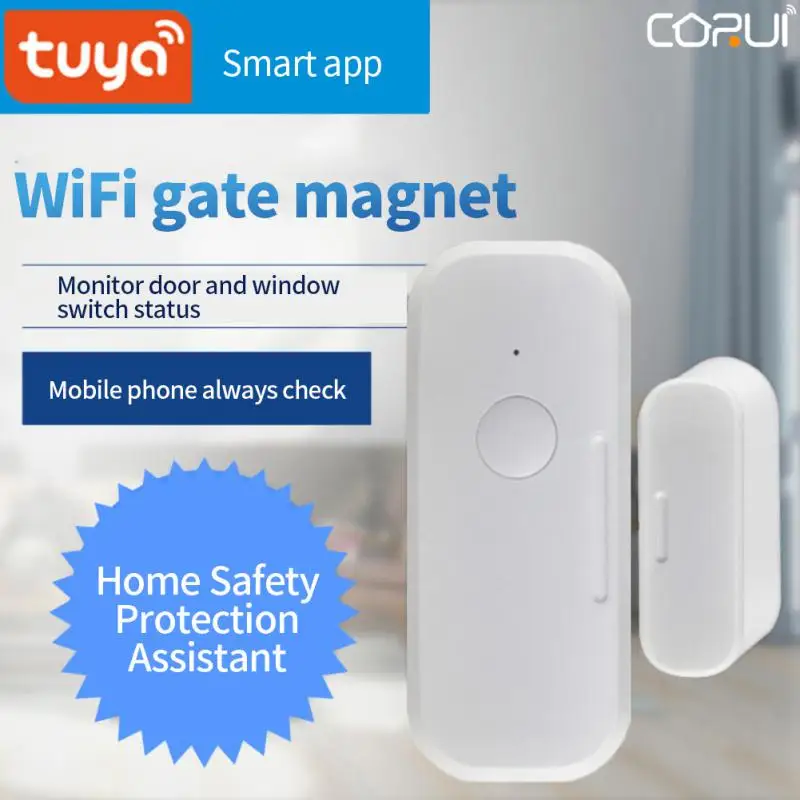 CORUI Tuya WiFi Smart Door Sensor Home Security Alarm System Alert Scene 90dB Siren APP Remote Monitoring Control Smart Life
CORUI Tuya WiFi Smart Door Sensor Home Security Alarm System Alert Scene 90dB Siren APP Remote Monitoring Control Smart Life