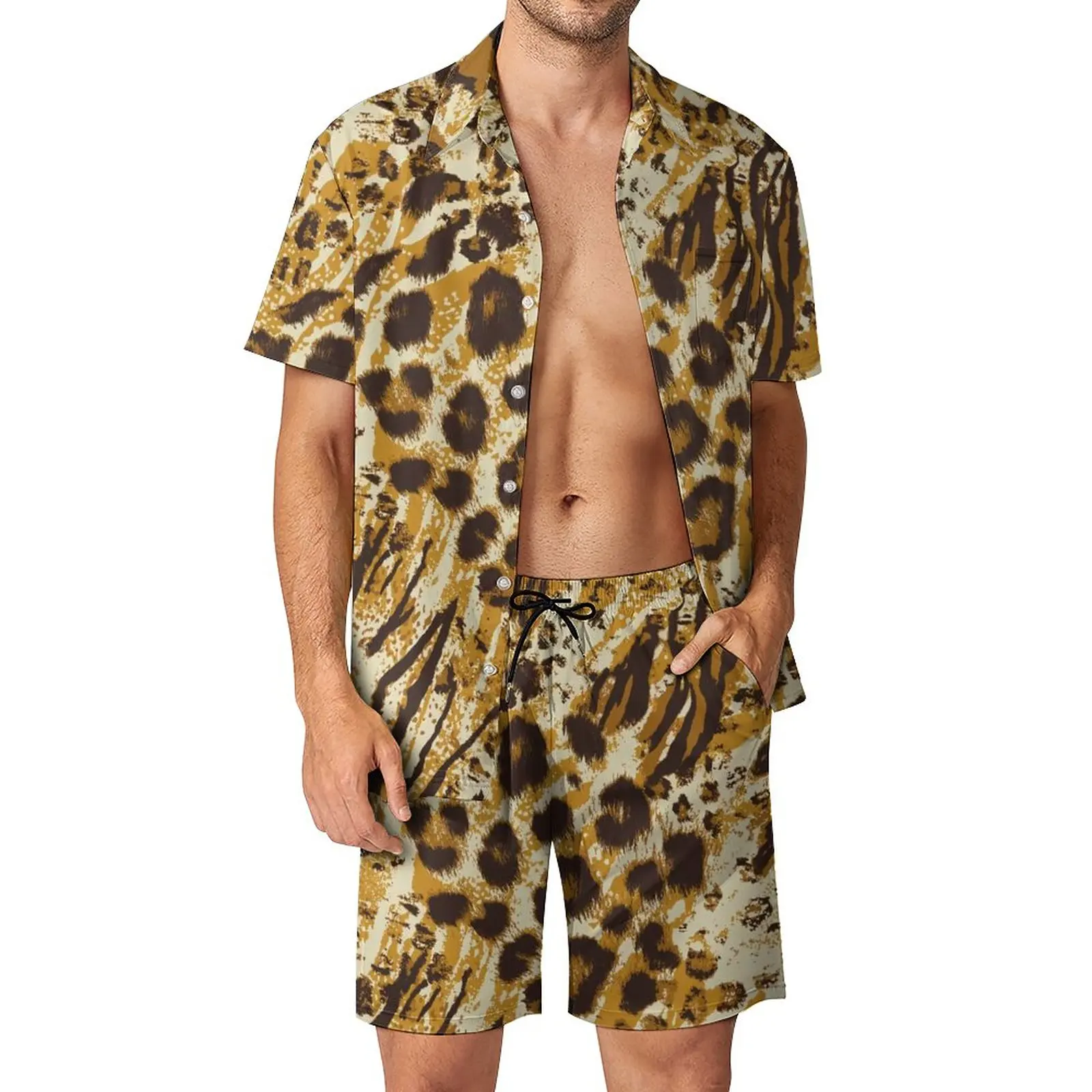 Gold Leopard Print Men Sets Animal Pattern Casual Shirt Set Aesthetic Beach Shorts Summer Suit 2 Piece Big Size 2XL 3XL
Gold Leopard Print Men Sets Animal Pattern Casual Shirt Set Aesthetic Beach Shorts Summer Suit 2 Piece Big Size 2XL 3XL