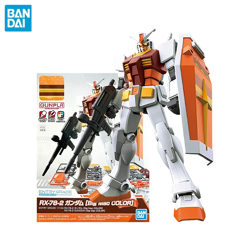 BANDAI Gundam Model EG1/144 RX-78-2 Gundam Big MAC McDonald's Yuan Jo Limited Movable Doll Assembly Kit Model Collection
BANDAI Gundam Model EG1/144 RX-78-2 Gundam Big MAC McDonald's Yuan Jo Limited Movable Doll Assembly Kit Model Collection