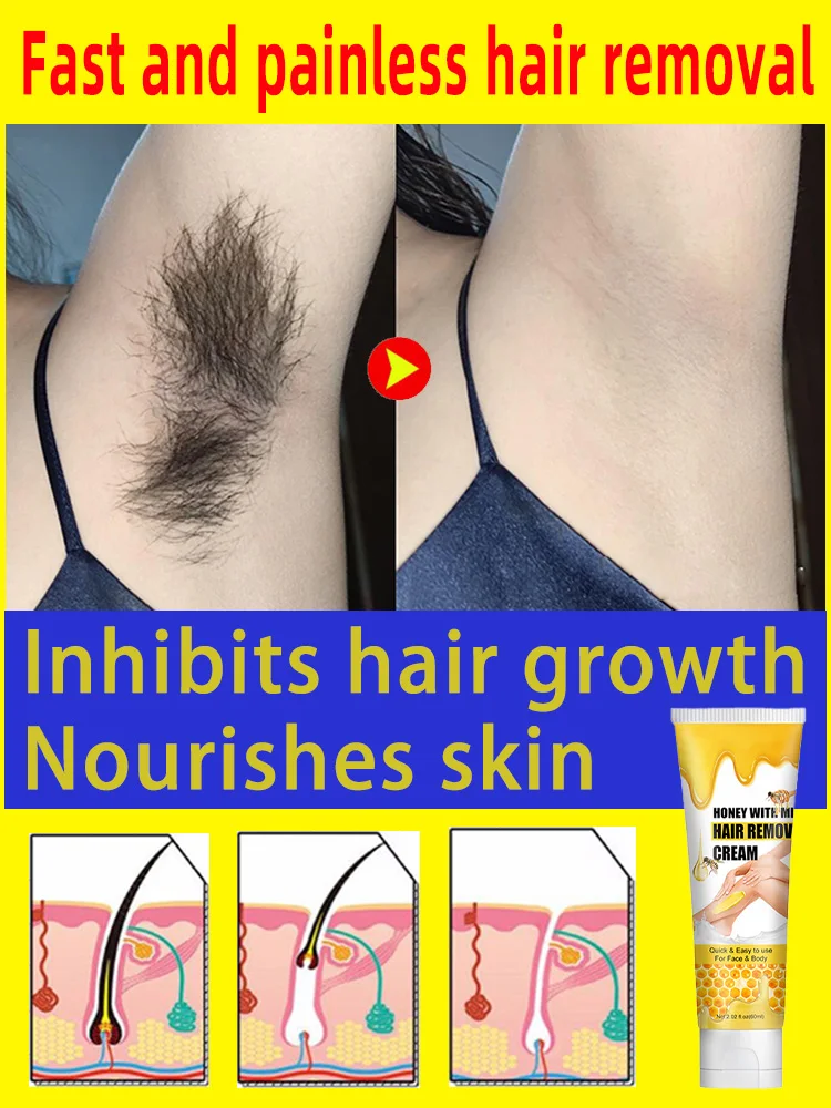 Painless Hair Removal Cream For Ladies Men Remove Underarm Arm Leg Bikini Area Sensitive Areas Hair Removal Depilation Cream
Painless Hair Removal Cream For Ladies Men Remove Underarm Arm Leg Bikini Area Sensitive Areas Hair Removal Depilation Cream