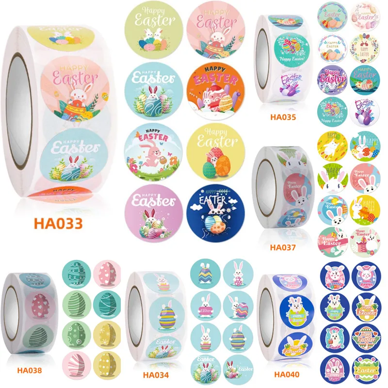 500pcs/roll 2.5cm Easter Cartoon Cute Rabbit Egg Decoration Sticker Self-adhesive Label Sealing Stickers Gift Packaging Stickers
500pcs/roll 2.5cm Easter Cartoon Cute Rabbit Egg Decoration Sticker Self-adhesive Label Sealing Stickers Gift Packaging Stickers