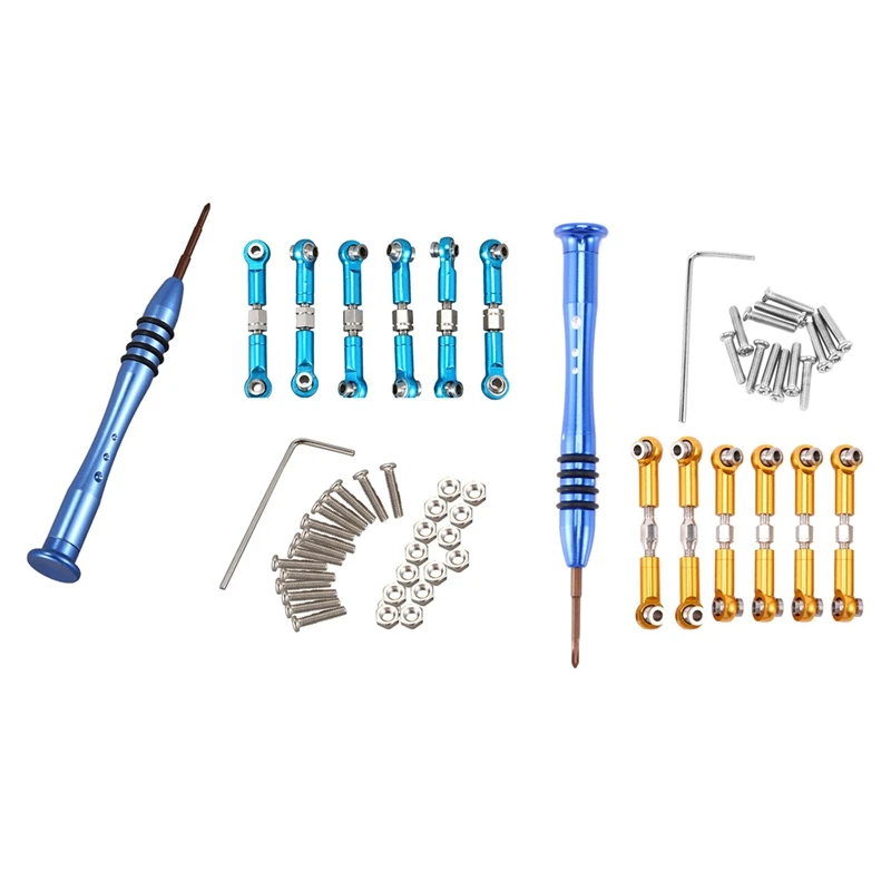2Set For Wltoys Upgrade Metal Adjustable Rods A959B A969 A979 K929 RC Car Parts,Blue & Yellow
2Set For Wltoys Upgrade Metal Adjustable Rods A959B A969 A979 K929 RC Car Parts,Blue & Yellow