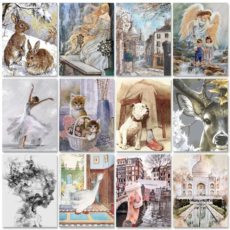 CHENISTORY Diy Painting By Numbers For Adults City Landscape Vintage Picture Handpainted On Canvas For Personalized Gift Artwork
CHENISTORY Diy Painting By Numbers For Adults City Landscape Vintage Picture Handpainted On Canvas For Personalized Gift Artwork