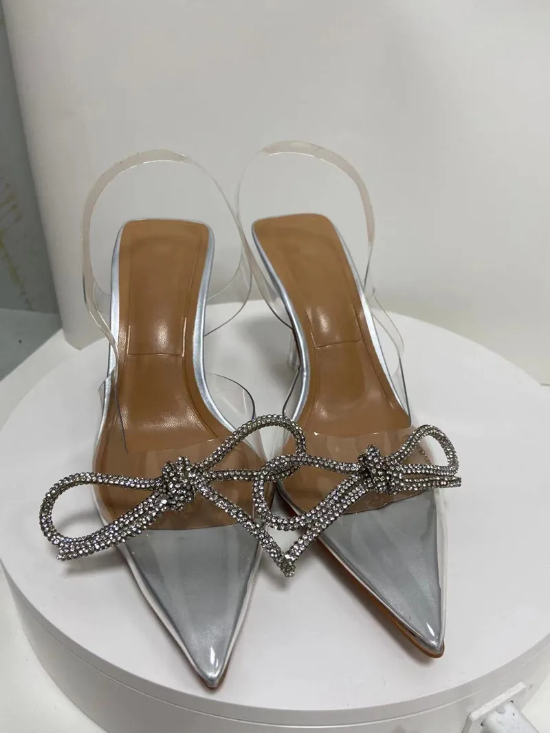 ZA 2022 autumn Rhinestone bow transparent High heel mules Transparent Slippers Female Shoes
ZA 2022 autumn Rhinestone bow transparent High heel mules Transparent Slippers Female Shoes