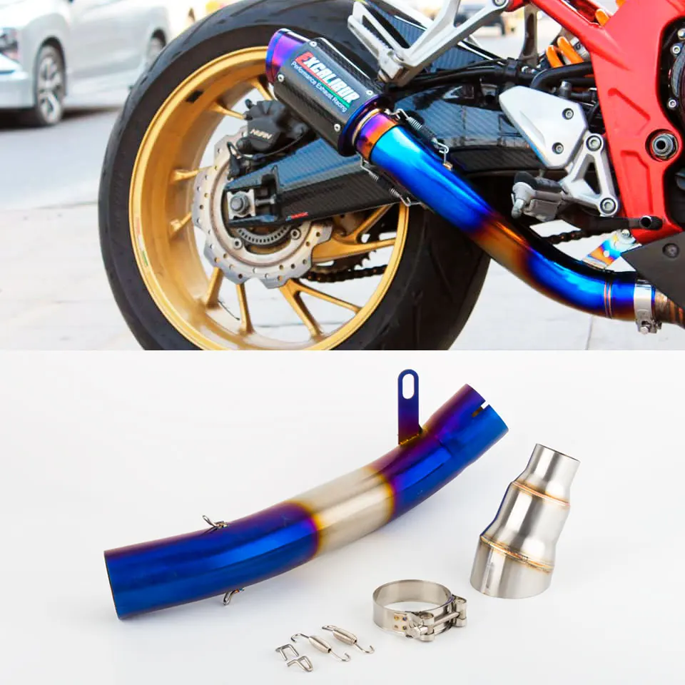 Motorcycle Exhaust Modified 63mm interface Middle Link Pipe Slip On For HONDA CB650F CBR650F 2014-2018 CB650R CBR650 2019-2022
Motorcycle Exhaust Modified 63mm interface Middle Link Pipe Slip On For HONDA CB650F CBR650F 2014-2018 CB650R CBR650 2019-2022