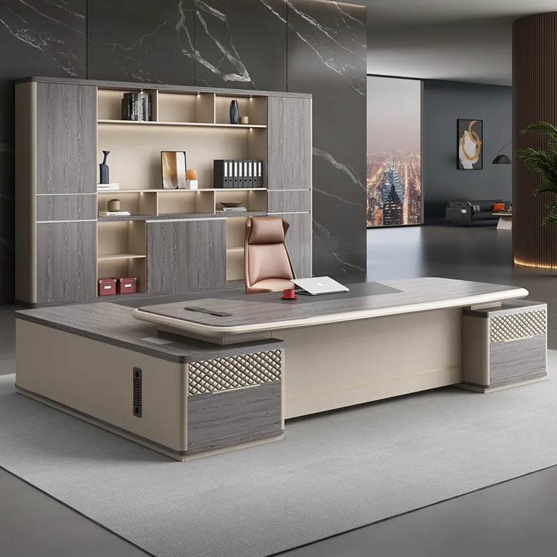 Italian high-end desk office furniture minimalist light luxury executive desk
Italian high-end desk office furniture minimalist light luxury executive desk