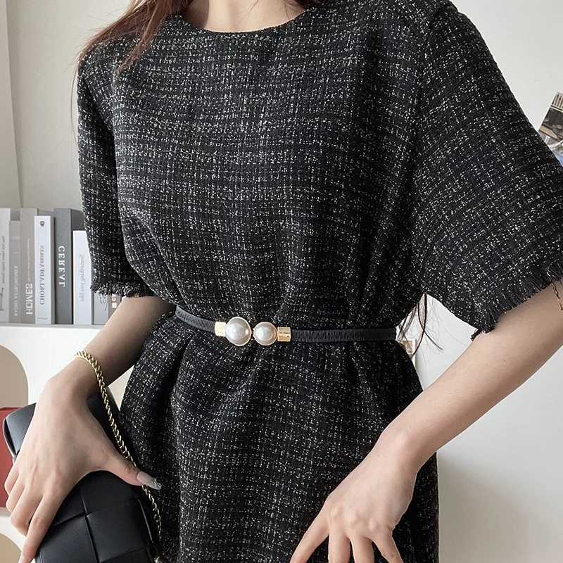 Pearl Buckle Belt PU Leather Dress Skirt Waist Elastic Thin Women Belts Ladies Waistband Belts for Women Luxury Designer Brand
Pearl Buckle Belt PU Leather Dress Skirt Waist Elastic Thin Women Belts Ladies Waistband Belts for Women Luxury Designer Brand