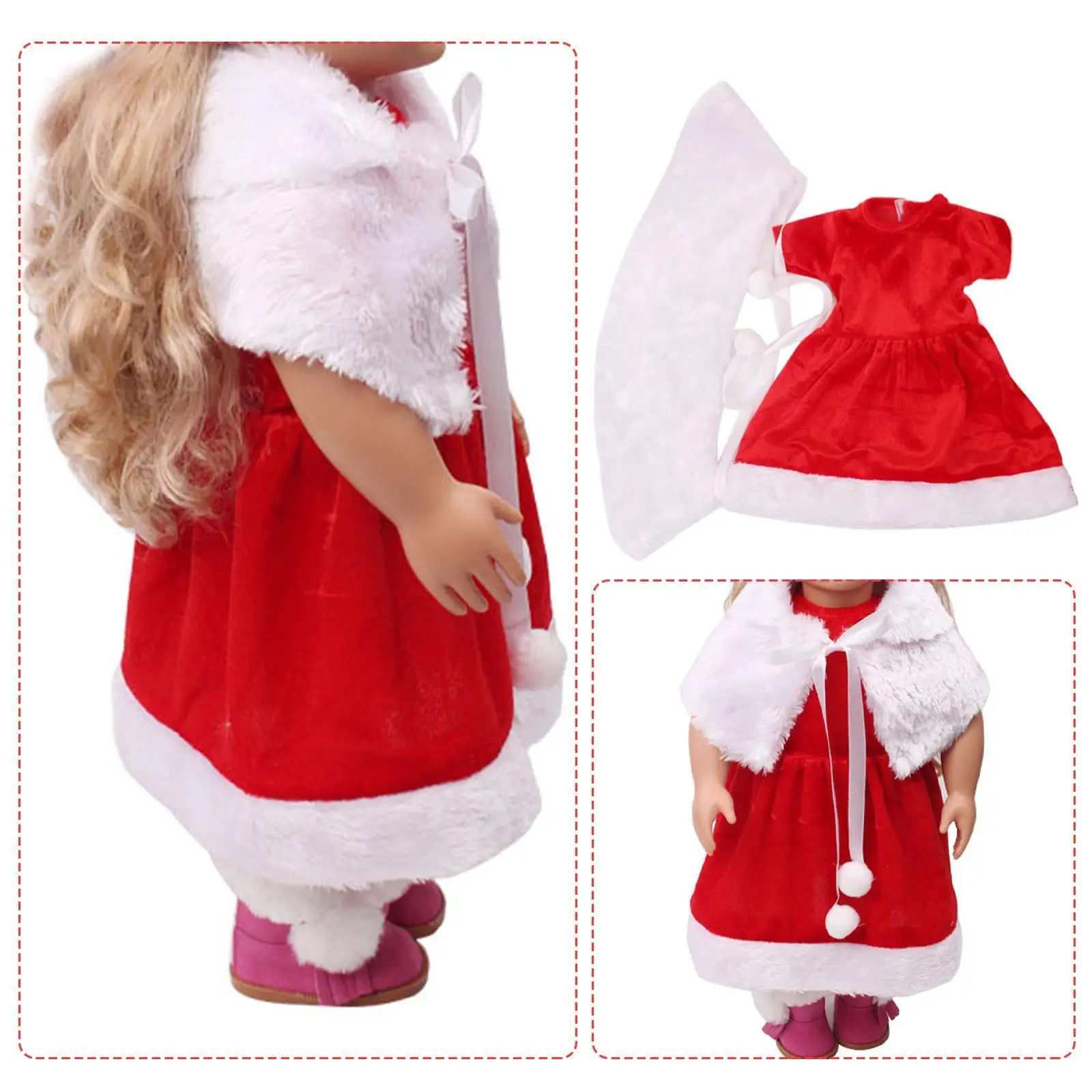 18-дюймовая Одежда для кукол для девочек, комплект одежды для рождественской куклы, одежда для американской куклы, новые аксессуары для куко...
18-дюймовая Одежда для кукол для девочек, комплект одежды для рождественской куклы, одежда для американской куклы, новые аксессуары для куко...