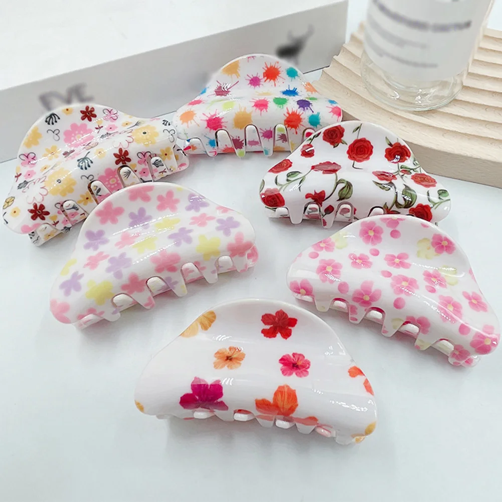 New Women Fashion Claw Clip Color Flower Acrylic Large Hair Claw Korean For Girl shark clip Headwear Barrette Hair Accessories
New Women Fashion Claw Clip Color Flower Acrylic Large Hair Claw Korean For Girl shark clip Headwear Barrette Hair Accessories