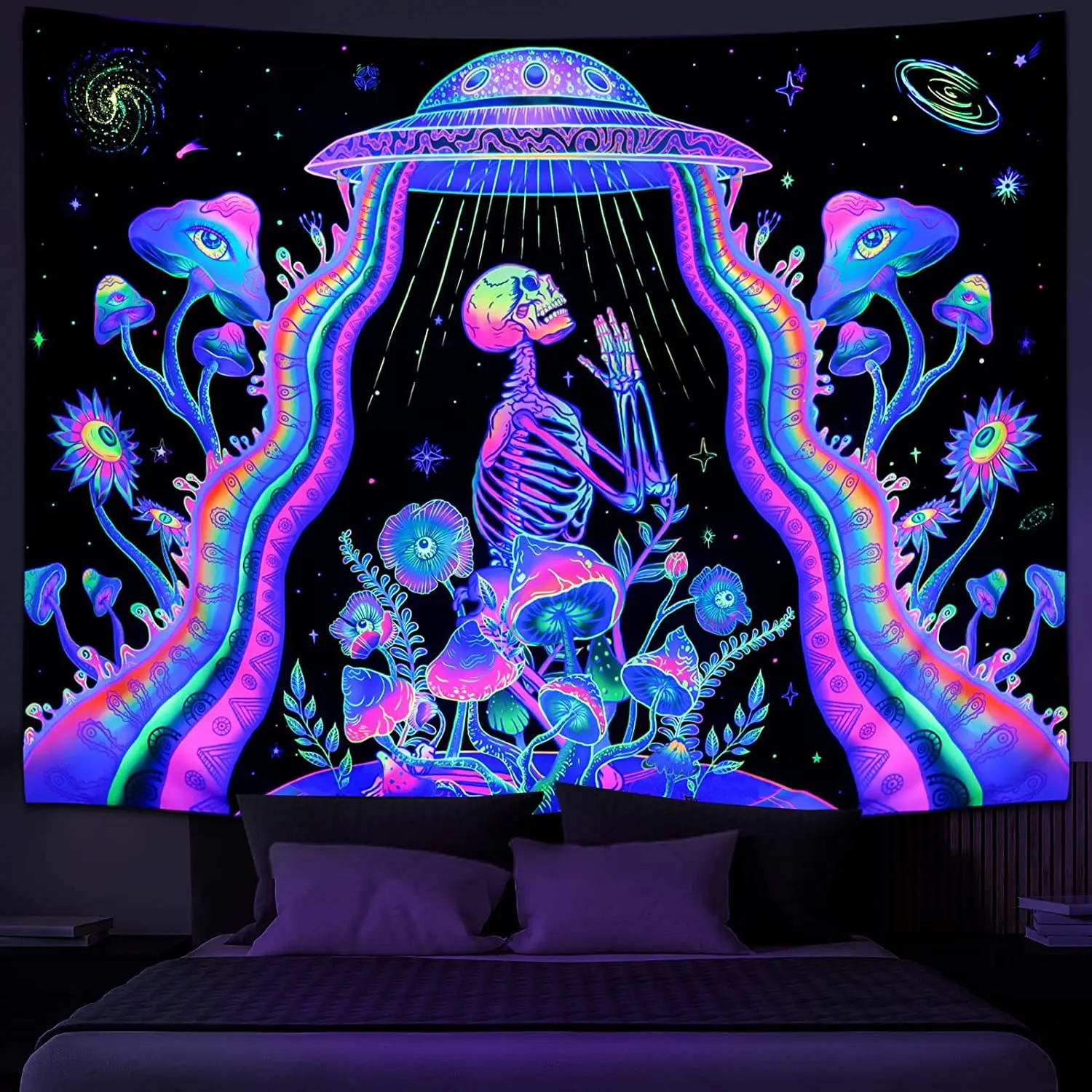 Настенный Гобелен Blacklight, УФ-реактивный психоделический гриб, хиппи айс, гобелен, спальни, НЛО, декор в эстетическом стиле
Настенный Гобелен Blacklight, УФ-реактивный психоделический гриб, хиппи айс, гобелен, спальни, НЛО, декор в эстетическом стиле