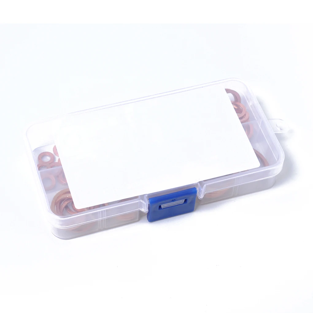 80 Pieces Copper Crush Washers Gasket Nut Bolt Set Spacer Flat Ring M5-M20 Assorted Fastener Gaskets Assortment
80 Pieces Copper Crush Washers Gasket Nut Bolt Set Spacer Flat Ring M5-M20 Assorted Fastener Gaskets Assortment