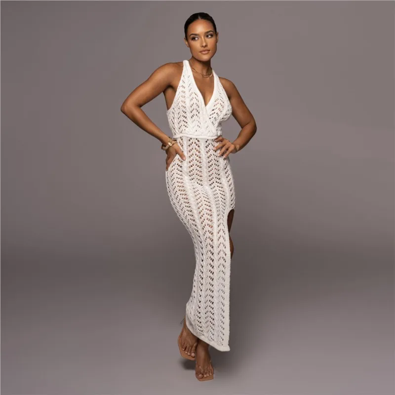 Beach Dress Women 2023 Swim Cover Up Bikini Wear Hollowed Out Sexy Slit Knitted Skirt Solid Polyester Covered Large Sizes Summer
Beach Dress Women 2023 Swim Cover Up Bikini Wear Hollowed Out Sexy Slit Knitted Skirt Solid Polyester Covered Large Sizes Summer