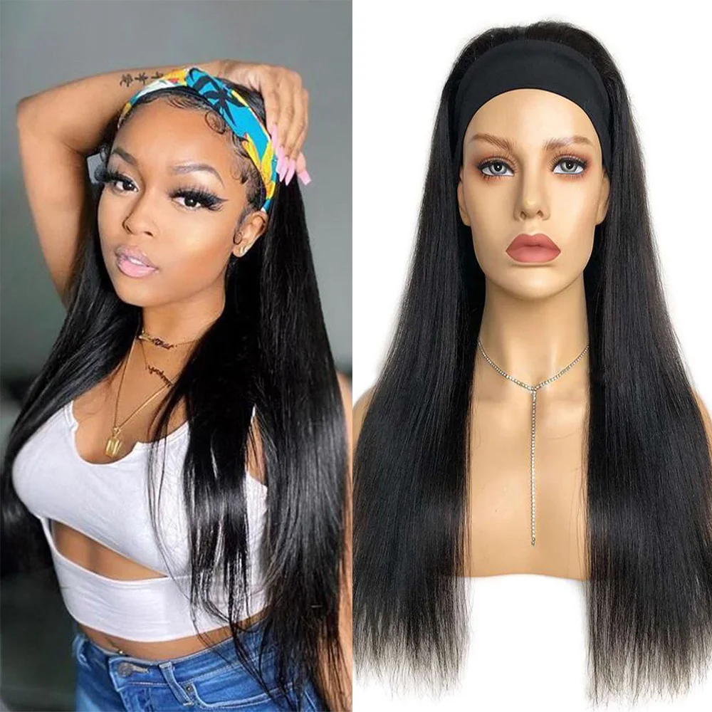 Easy To Wear And Go Glueless Human Hair Wig Straight Headband Wig Peruvian Full Machine Made Human Hair Wigs Natural Color Cheap
Easy To Wear And Go Glueless Human Hair Wig Straight Headband Wig Peruvian Full Machine Made Human Hair Wigs Natural Color Cheap