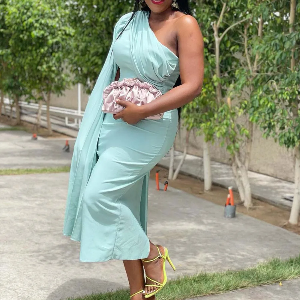 Elegant African Dress Female One Shoulder Bodycon Fashion Luxury Evening Birthday Party Wedding Wear Vestidos Mujer Clothes New
Elegant African Dress Female One Shoulder Bodycon Fashion Luxury Evening Birthday Party Wedding Wear Vestidos Mujer Clothes New
