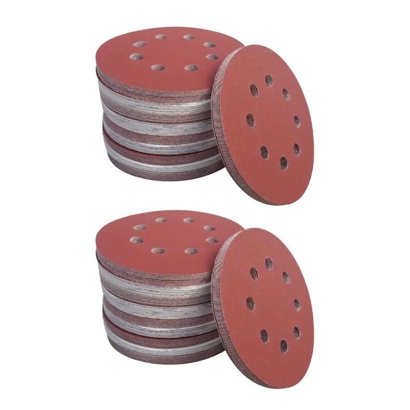 200 PCS 5 Inch 8 Holes Hook And Loop Sanding Disc Sandpaper, 40 Pcs Each Of 600 800 1000 1500 2000 Grits Sand Paper
200 PCS 5 Inch 8 Holes Hook And Loop Sanding Disc Sandpaper, 40 Pcs Each Of 600 800 1000 1500 2000 Grits Sand Paper