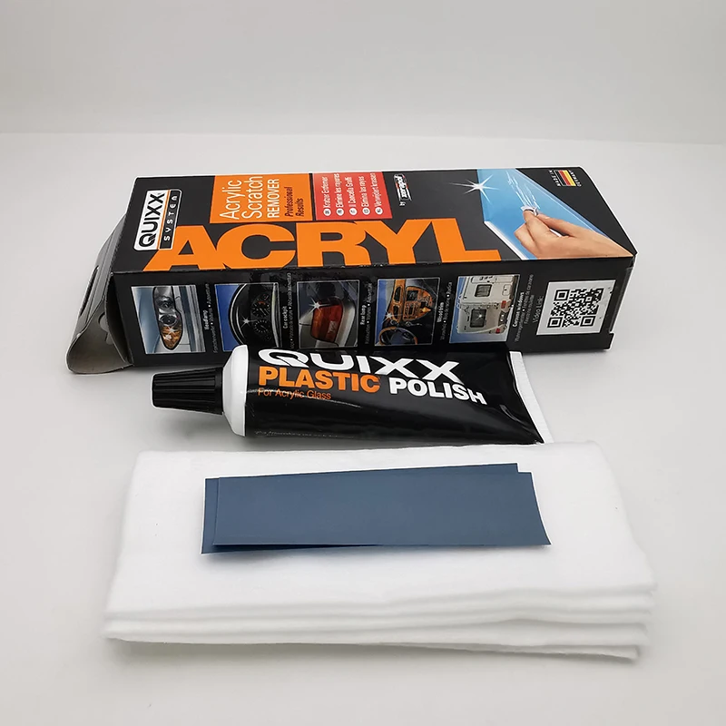 Оригинальный 50 г акриловый засіб для удаления царапин QUIXX для фар, задних фонарей, автомобильной кабины, пластиковых часов с кристаллами каравана, лодки
Оригинальный 50 г акриловый засіб для удаления царапин QUIXX для фар, задних фонарей, автомобильной кабины, пластиковых часов с кристаллами каравана, лодки