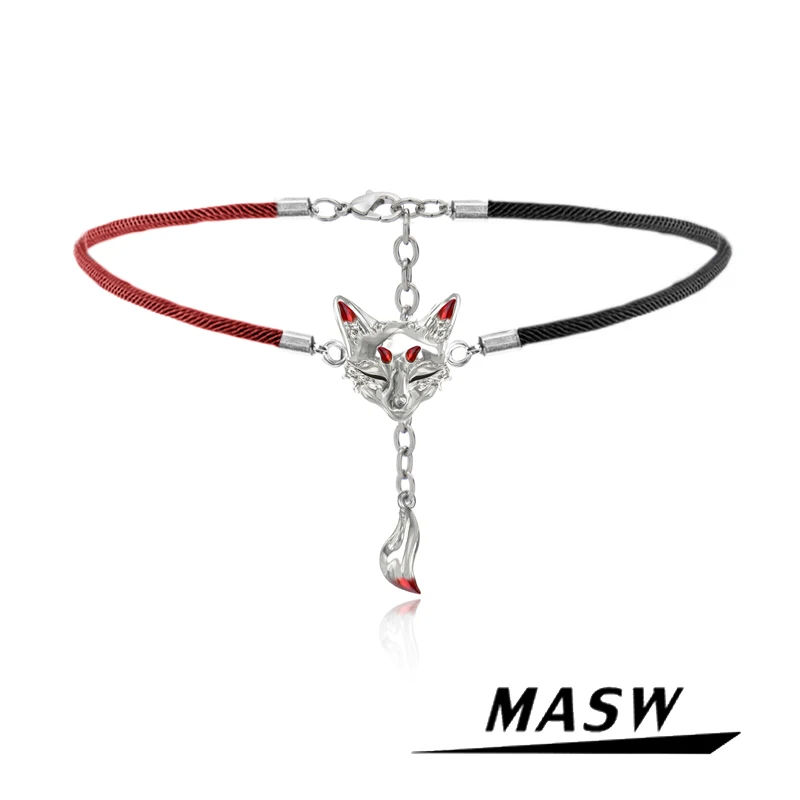 MASW Original Design Fox Necklace Popular Style Luxury Jewelry High Quality Copper Red Black Cord Necklace For Women Girl Gift
MASW Original Design Fox Necklace Popular Style Luxury Jewelry High Quality Copper Red Black Cord Necklace For Women Girl Gift