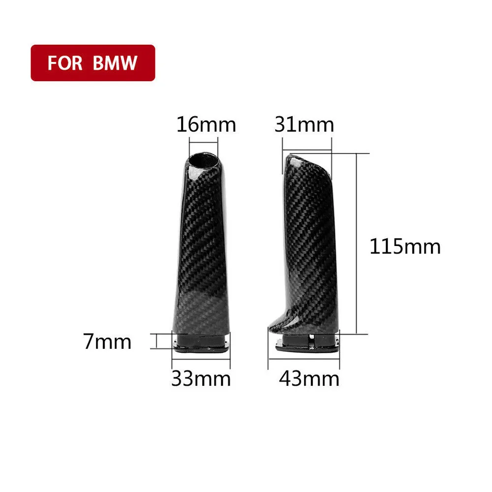 Carbon Fiber Style Handbrake Brake Handle Cover FOR BMW E46 E90 E92 F30 F32 F80 High Quality Handbrake Grips Auto Decoration
Carbon Fiber Style Handbrake Brake Handle Cover FOR BMW E46 E90 E92 F30 F32 F80 High Quality Handbrake Grips Auto Decoration