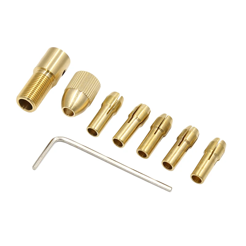 Set Electric Motor Shaft Brass Drill Chucks Mini Chuck Fixture Clamp Small To Drill Bit Micro Chuck Fixing Device
Set Electric Motor Shaft Brass Drill Chucks Mini Chuck Fixture Clamp Small To Drill Bit Micro Chuck Fixing Device