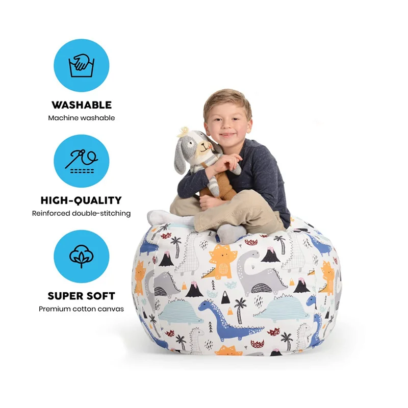 New Bean Bag Storage Stuffed Animal Chair Kids Toys Zip Canvas Children Kids Plush Toy Organizer Large Capacity
New Bean Bag Storage Stuffed Animal Chair Kids Toys Zip Canvas Children Kids Plush Toy Organizer Large Capacity