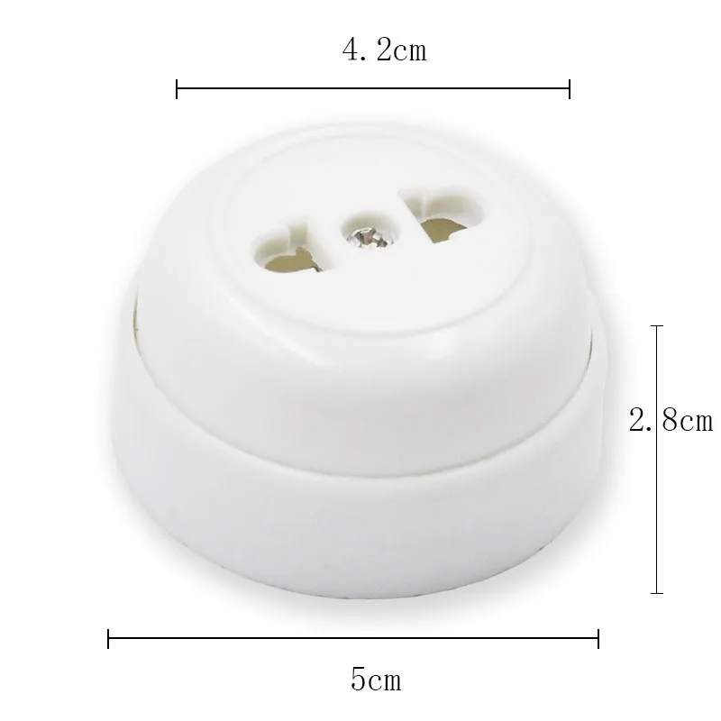 4pcs Retro Wall Light Electrical Socket Mounted Single Two-hole Outlet Power Strip Circle White
4pcs Retro Wall Light Electrical Socket Mounted Single Two-hole Outlet Power Strip Circle White