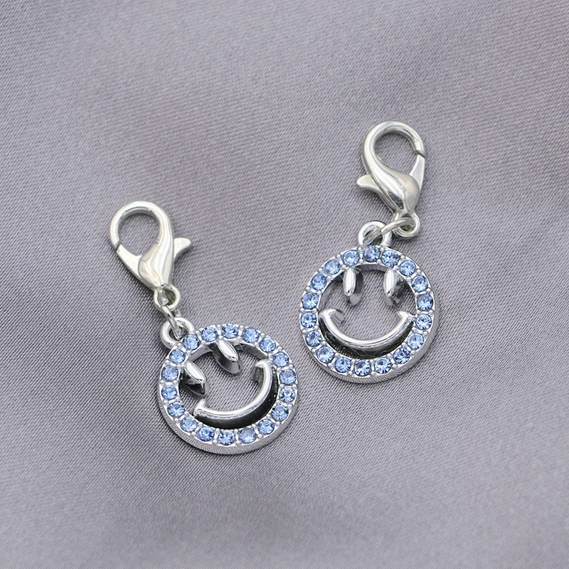 5Pcs Silver Plated Blue Crystal Smile Face Charm Pendant Lobster Claps Jewelry Making Necklace Accessories Handmade DIY
5Pcs Silver Plated Blue Crystal Smile Face Charm Pendant Lobster Claps Jewelry Making Necklace Accessories Handmade DIY