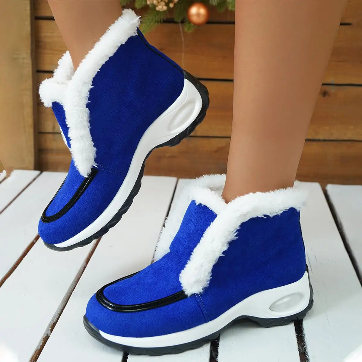 Winter Shoes For Women Air-cushion Sole Snow Boots Fashion Solid Leopard Print Platform Ankle Boots Casual Keep Warm Shoes 2023 
Winter Shoes For Women Air-cushion Sole Snow Boots Fashion Solid Leopard Print Platform Ankle Boots Casual Keep Warm Shoes 2023