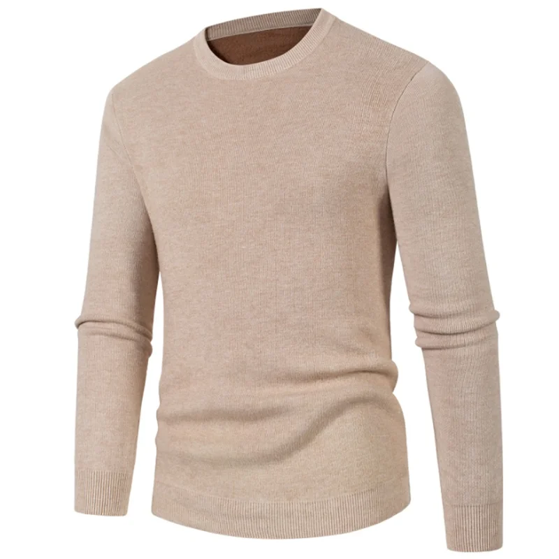 Autumn and winter high-end gorgeous simple solid color men's pullover handsome round neck business casual cashmere men's sweater
Autumn and winter high-end gorgeous simple solid color men's pullover handsome round neck business casual cashmere men's sweater