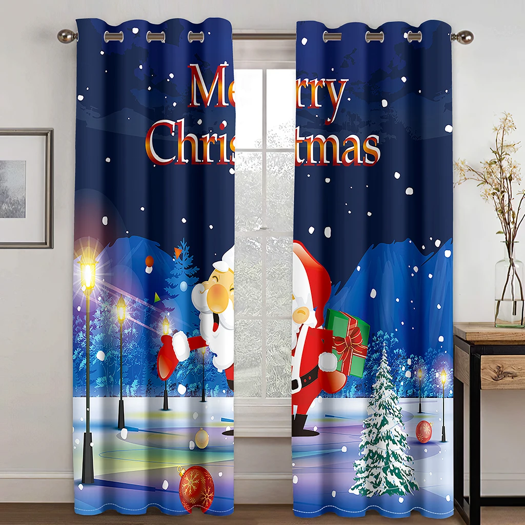 Cortina con patrón de cielo estrellado de Noche de Santa 3D, con ganchos, adecuada para cortinas familiares en la sala de estar
Cortina con patrón de cielo estrellado de Noche de Santa 3D, con ganchos, adecuada para cortinas familiares en la sala de estar