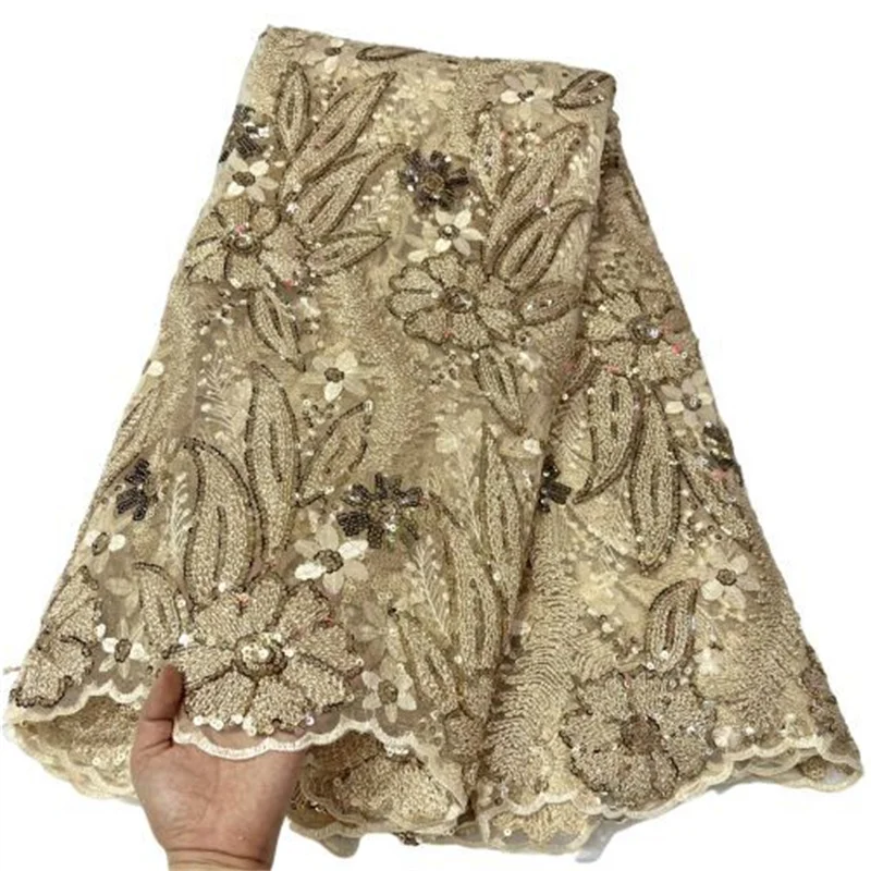 Gold African Mesh Rainbow Luxury Sequin Lace Embroidery Fabric Hot Selling French Lace Tulle Fabric Sequence For Women White
Gold African Mesh Rainbow Luxury Sequin Lace Embroidery Fabric Hot Selling French Lace Tulle Fabric Sequence For Women White