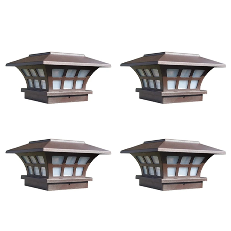 4X Solar Post Lamp Outdoor Waterproof Column Head Light For Garden Wall Lamp Garden Fence Landscape Lamp For Gate Garden
4X Solar Post Lamp Outdoor Waterproof Column Head Light For Garden Wall Lamp Garden Fence Landscape Lamp For Gate Garden
