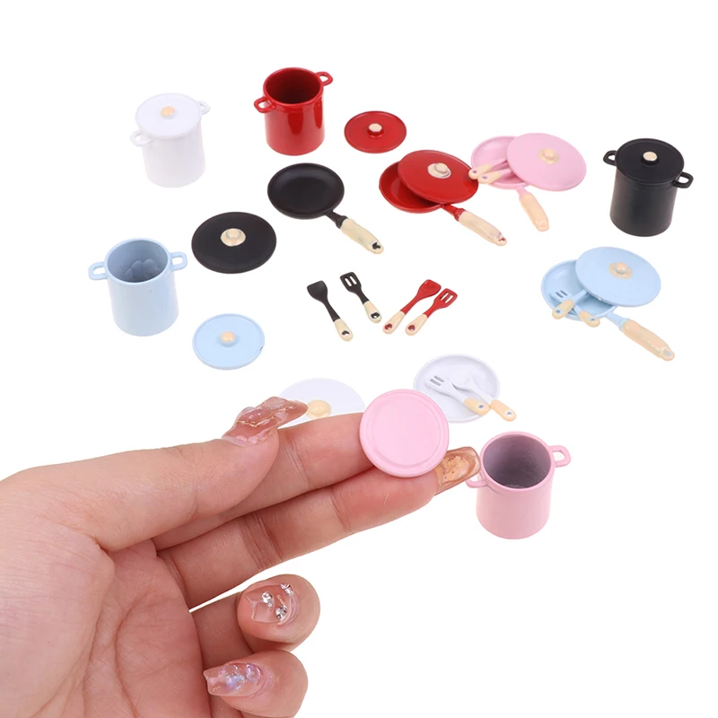 1Set 1:12 Dollhouse Miniature Colorful Cooking Pot Frying Pan Spoon Cookware Kitchen Model Decor Toy
1Set 1:12 Dollhouse Miniature Colorful Cooking Pot Frying Pan Spoon Cookware Kitchen Model Decor Toy
