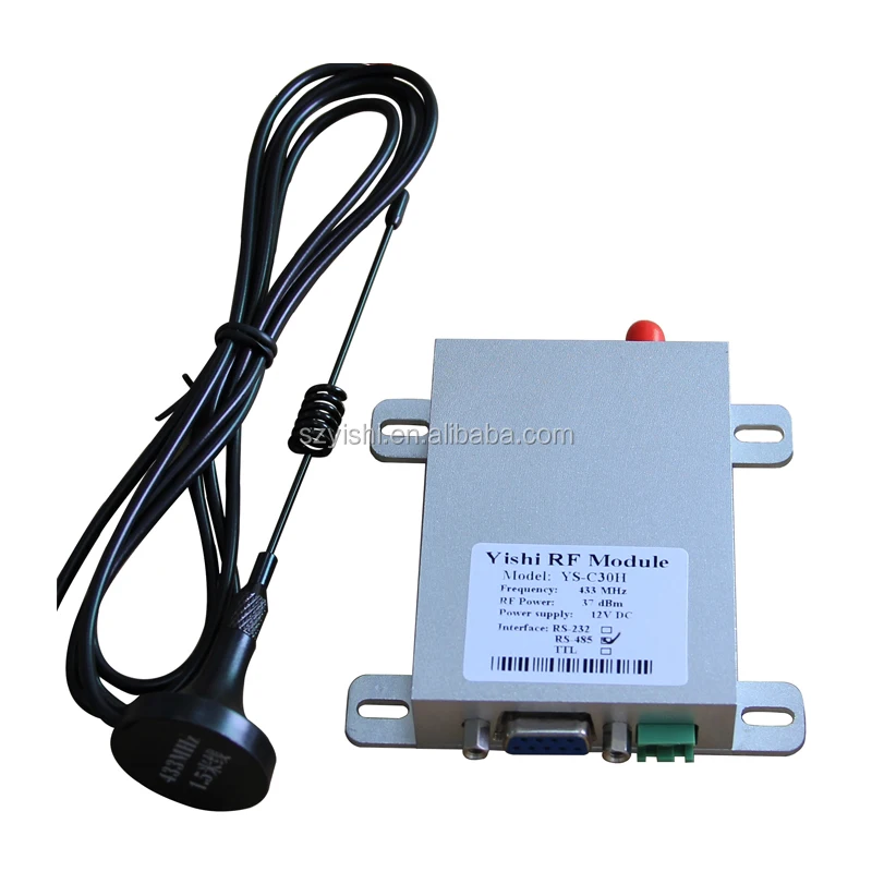 5W RF Data Radio 433Mhz 10km Wireless Data Transceiver YS-C30H RF Module, Wireless GFSK Transmitter and Receiver Module
5W RF Data Radio 433Mhz 10km Wireless Data Transceiver YS-C30H RF Module, Wireless GFSK Transmitter and Receiver Module