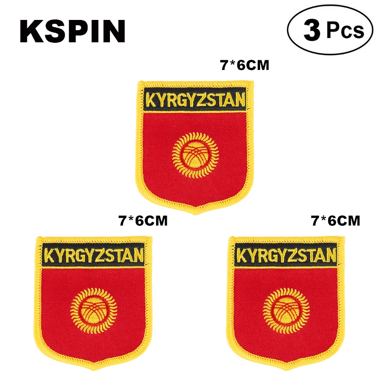 Kyrgyzstan Shiled Shape flag patches national flag patches for Cothing DIY Decoration
Kyrgyzstan Shiled Shape flag patches national flag patches for Cothing DIY Decoration