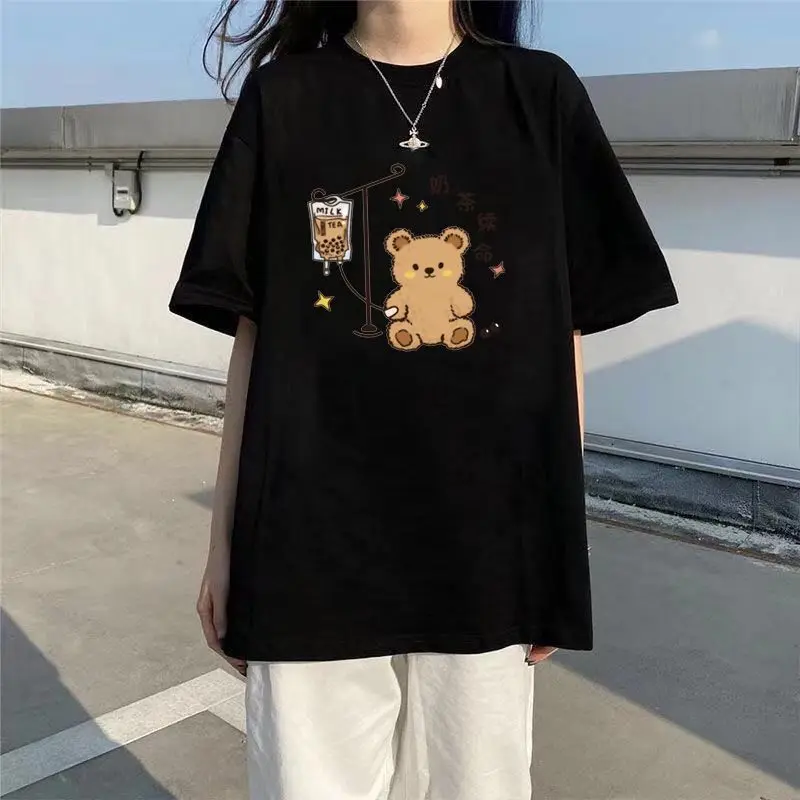 Hip Hop Streetwear Harajuku T Shirt Men Women Bear Letter Shopping Cart Print Tshirt Cotton Casual Summer Short Sleeve T-Shirt
Hip Hop Streetwear Harajuku T Shirt Men Women Bear Letter Shopping Cart Print Tshirt Cotton Casual Summer Short Sleeve T-Shirt