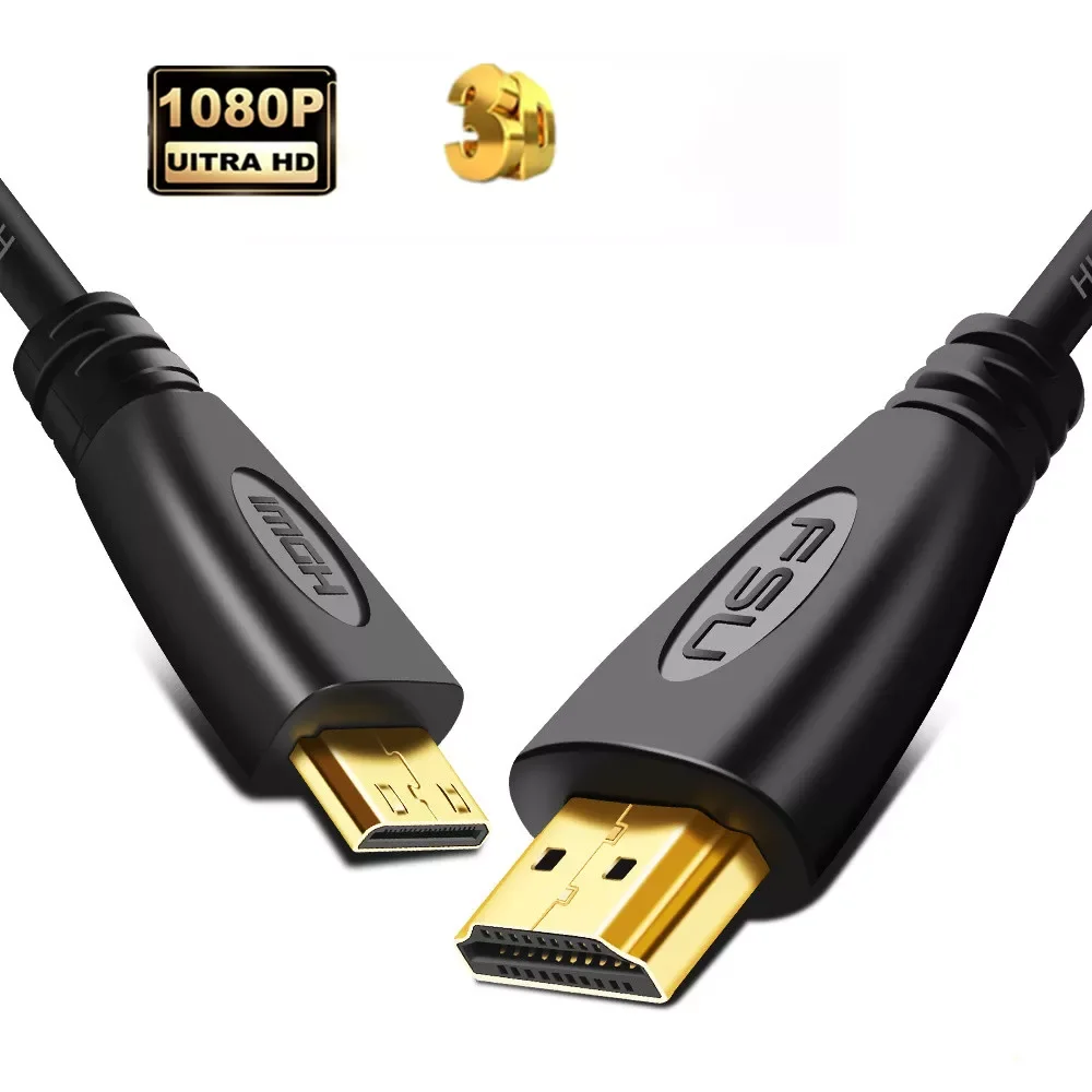 Mini HDMI to HDMI Cable male to male 1080p 3D High speed Gold Plated Plug Mini HDMI to HDMI Cable for Projector Notebook Camera
Mini HDMI to HDMI Cable male to male 1080p 3D High speed Gold Plated Plug Mini HDMI to HDMI Cable for Projector Notebook Camera