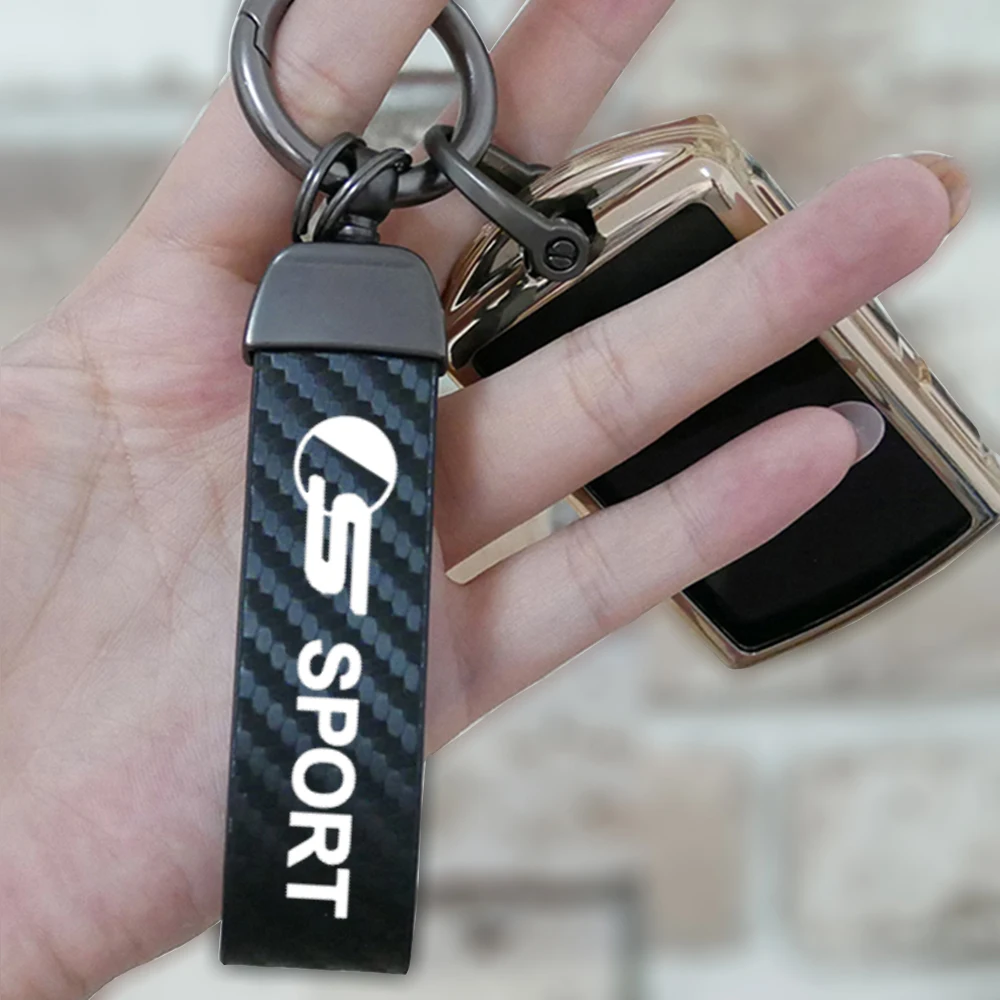 Carbon fiber Keychain Car Logo Key Ring Car Styling for Jaguar S sport Car Key Ring Holder Jewelry Square Pattern Buckle
Carbon fiber Keychain Car Logo Key Ring Car Styling for Jaguar S sport Car Key Ring Holder Jewelry Square Pattern Buckle