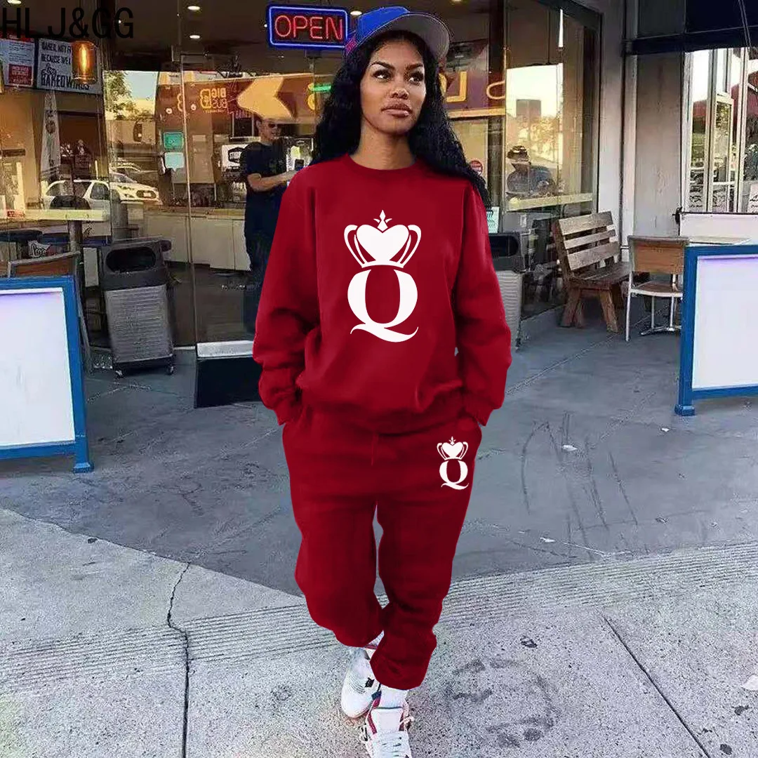 HLJ&GG Fall Winter Women Outfits Casual Round Neck Long Sleeve Top And Jogger Pants Two Piece Sets Female Sporty 2pcs Outfits
HLJ&GG Fall Winter Women Outfits Casual Round Neck Long Sleeve Top And Jogger Pants Two Piece Sets Female Sporty 2pcs Outfits