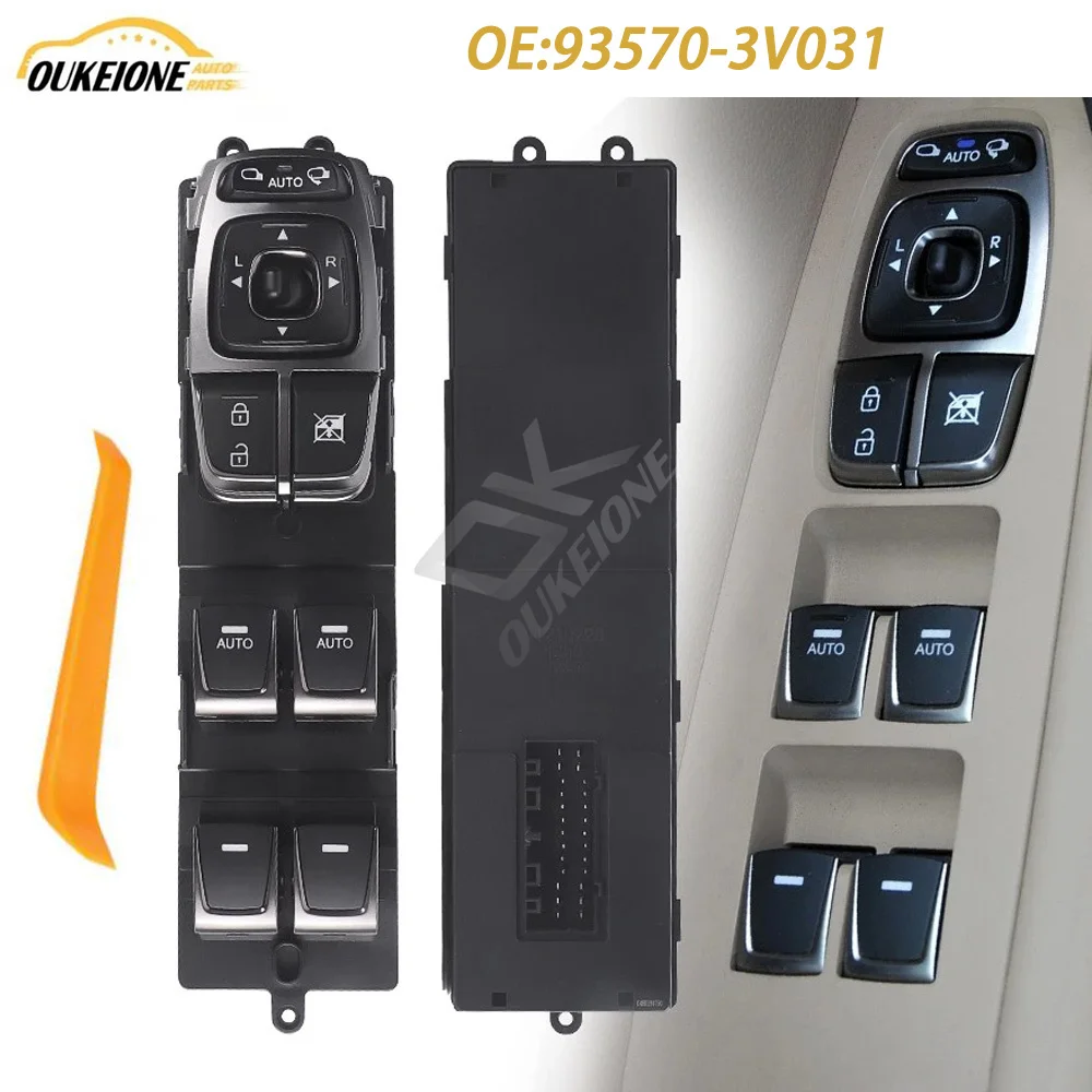 93570-3V031 для Hyundai Azera Grandeur 2011-2015 годов, левая электрическая кнопка управления стеклоподъемником 935703V031RY
93570-3V031 для Hyundai Azera Grandeur 2011-2015 годов, левая электрическая кнопка управления стеклоподъемником 935703V031RY